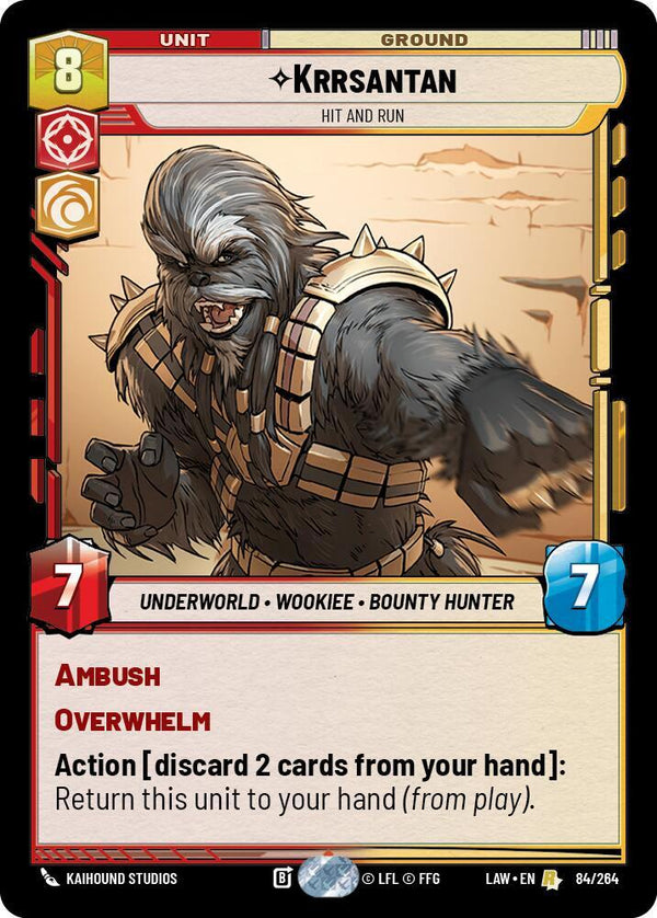 Krrsantan - Hit and Run - Star Wars Unlimited