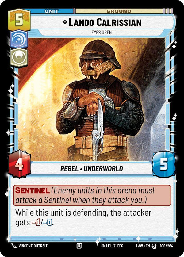 Lando Calrissian - Eyes Open - Star Wars Unlimited
