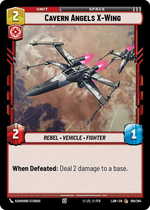 Cavern Angels X-Wing - Star Wars Unlimited