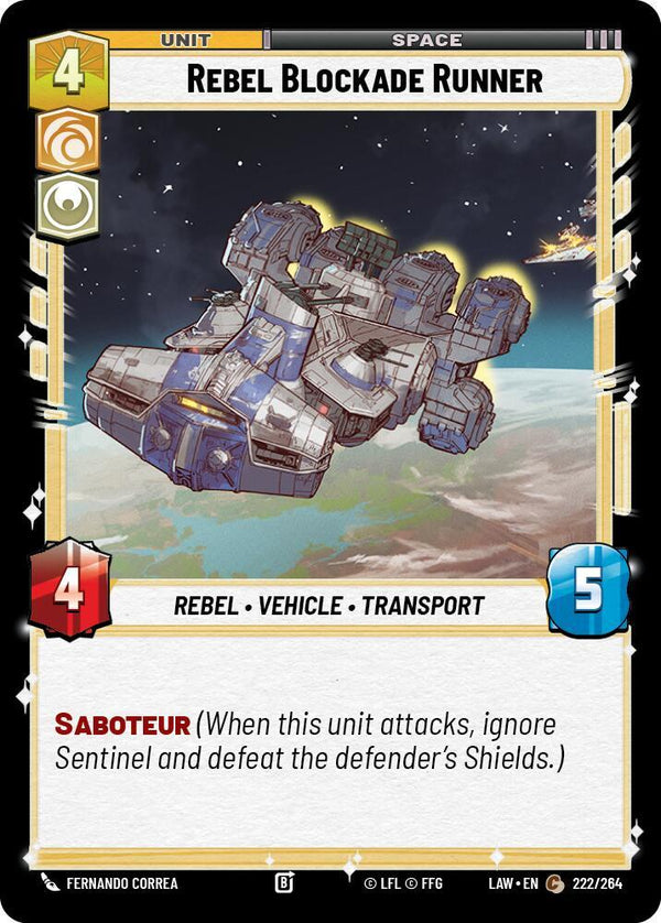 Rebel Blockade Runner - Star Wars Unlimited