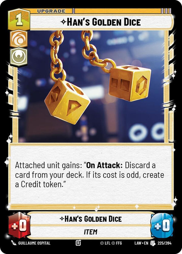 Han's Golden Dice - Star Wars Unlimited