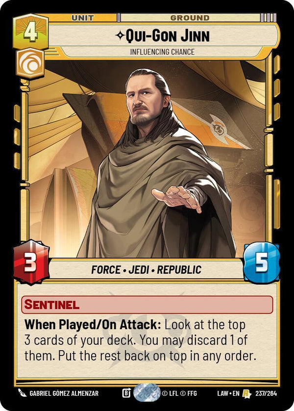 Qui-Gon Jinn - Influencing Chance - Star Wars Unlimited