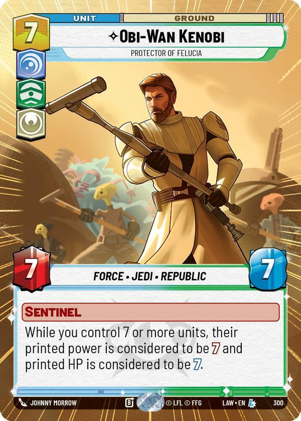 Obi-Wan Kenobi - Protector of Felucia (Hyperspace) - Star Wars Unlimited