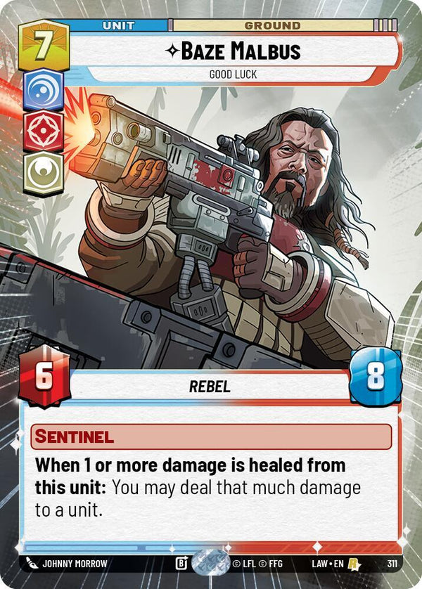 Baze Malbus - Good Luck (Hyperspace) - Star Wars Unlimited