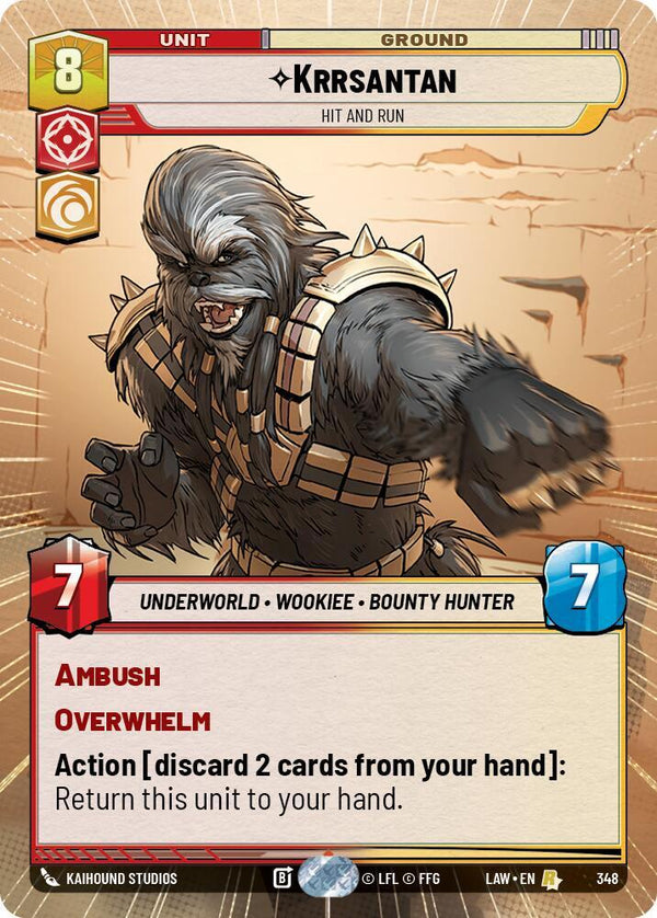 Krrsantan - Hit and Run (Hyperspace) - Star Wars Unlimited