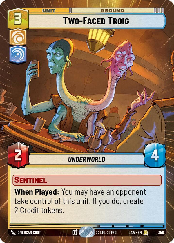 Two-Faced Troig (Hyperspace) - Star Wars Unlimited