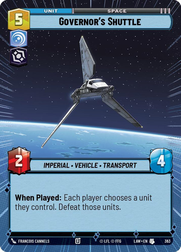 Governor's Shuttle (Hyperspace) - Star Wars Unlimited