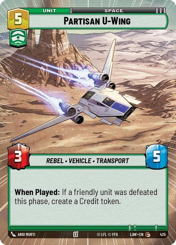 Partisan U-Wing (Hyperspace) - Star Wars Unlimited