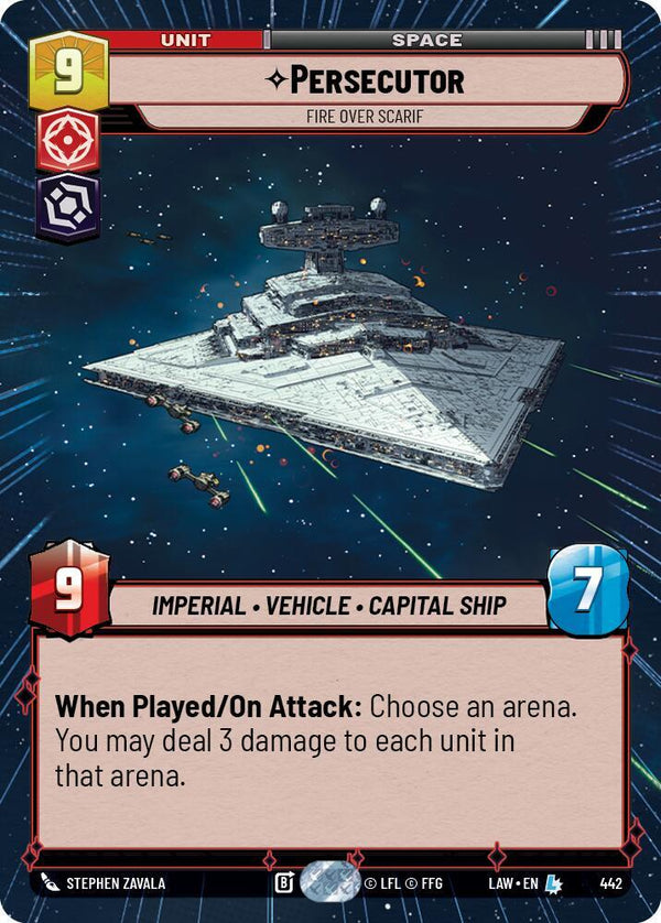 Persecutor - Fire Over Scarif (Hyperspace) - Star Wars Unlimited