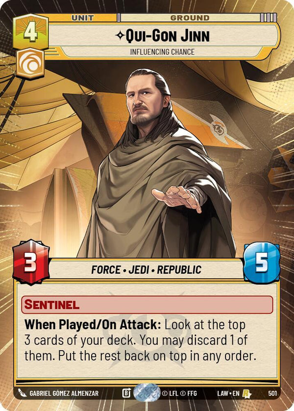 Qui-Gon Jinn - Influencing Chance (Hyperspace) - Star Wars Unlimited