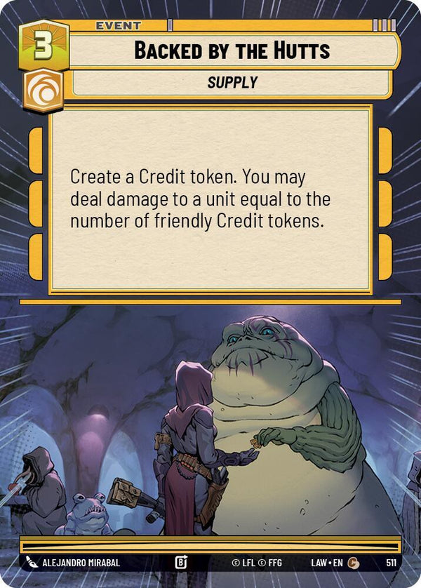 Backed by the Hutts (Hyperspace) - Star Wars Unlimited