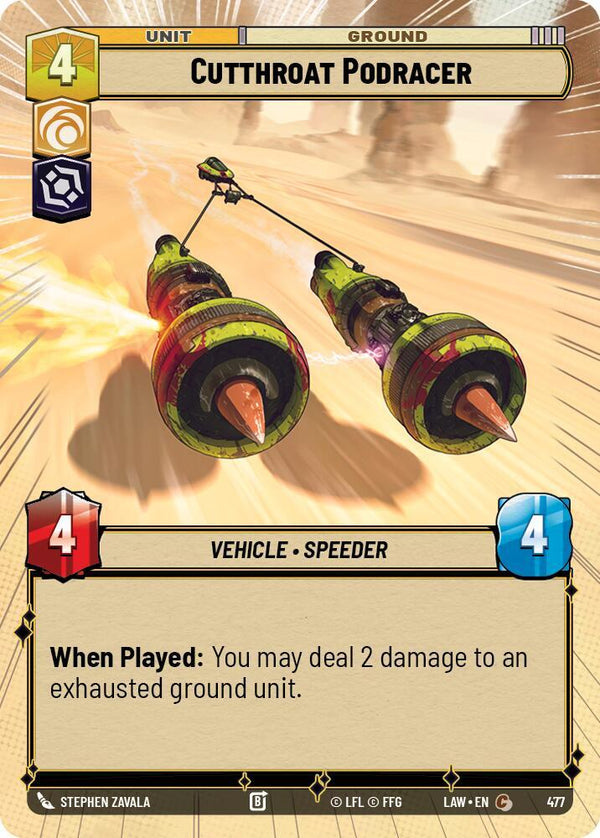 Cutthroat Podracer (Hyperspace) - Star Wars Unlimited
