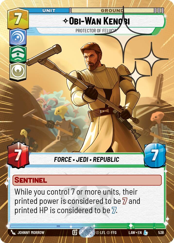 Obi-Wan Kenobi - Protector of Felucia (Hyperspace Foil)