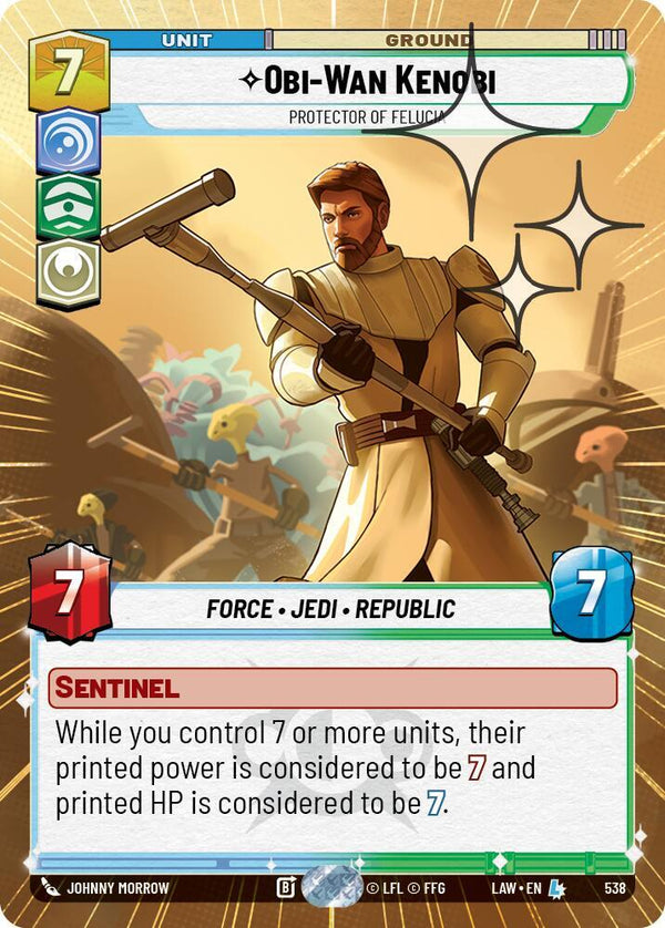 Obi-Wan Kenobi - Protector of Felucia (Hyperspace Foil) - Star Wars Unlimited