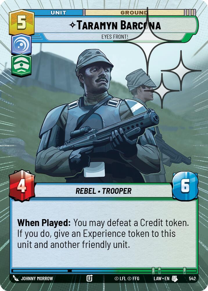 Taramyn Barcona - Eyes Front! (Hyperspace Foil)