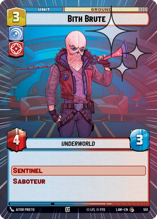 Bith Brute (Hyperspace Foil) (LAW 551) - Star Wars Unlimited