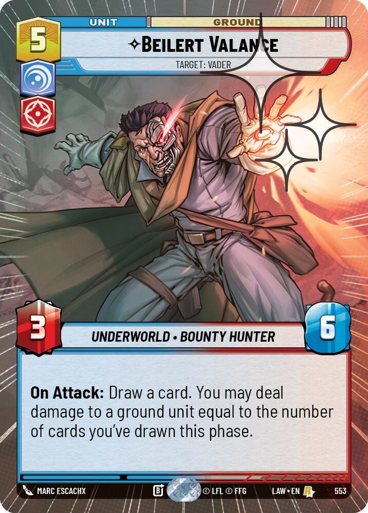 Beilert Valance - Target: Vader (Hyperspace Foil)