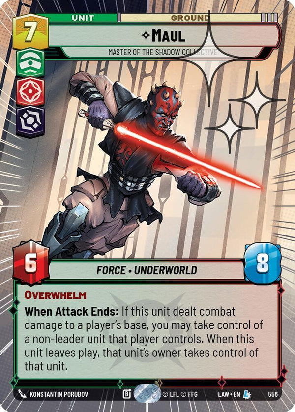 Maul - Master of the Shadow Collective (Hyperspace Foil) - Star Wars Unlimited