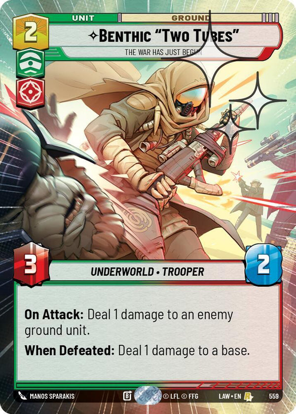 Benthic "Two Tubes" - The War Has Just Begun (Hyperspace Foil) - Star Wars Unlimited