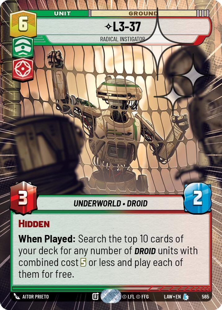 L3-37 - Radical Instigator (Hyperspace Foil)