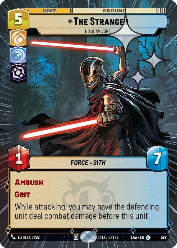 The Stranger - No Survivors (Hyperspace Foil) - Star Wars Unlimited