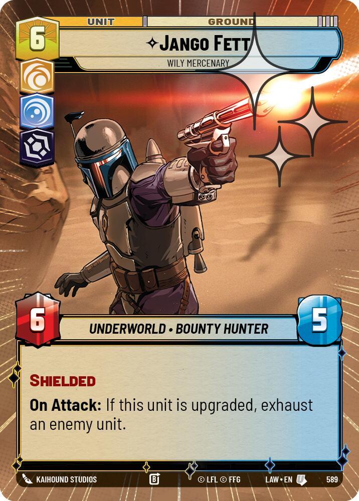 Jango Fett - Wily Mercenary (Hyperspace Foil)
