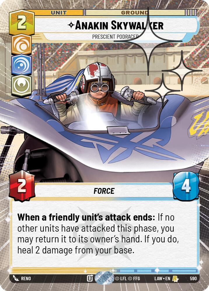 Anakin Skywalker - Prescient Podracer (Hyperspace Foil)