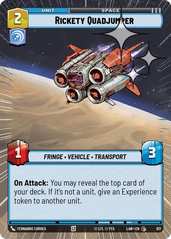 Rickety Quadjumper (Hyperspace Foil) - Star Wars Unlimited