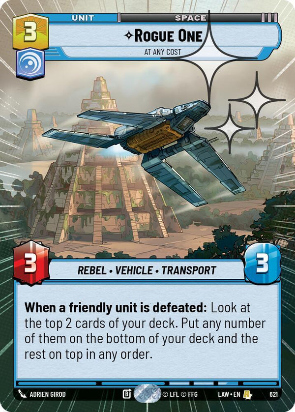 Rogue One - At Any Cost (Hyperspace Foil) - Star Wars Unlimited
