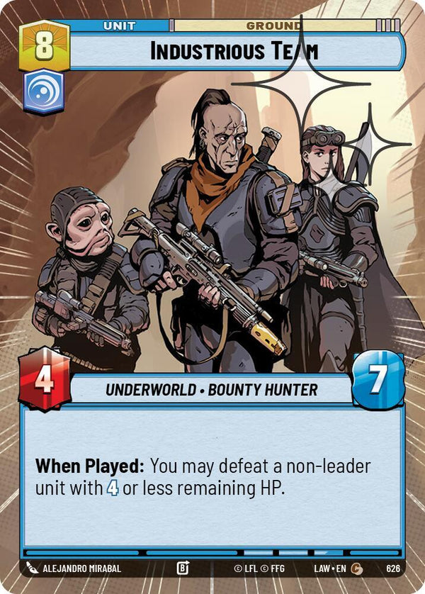 Industrious Team (Hyperspace Foil) - Star Wars Unlimited