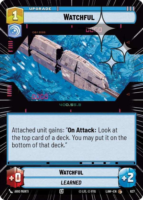 Watchful (Hyperspace Foil) - Star Wars Unlimited