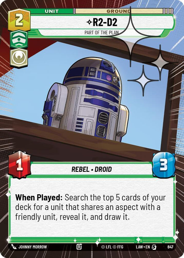 R2-D2 - Part of the Plan (Hyperspace Foil) - Star Wars Unlimited
