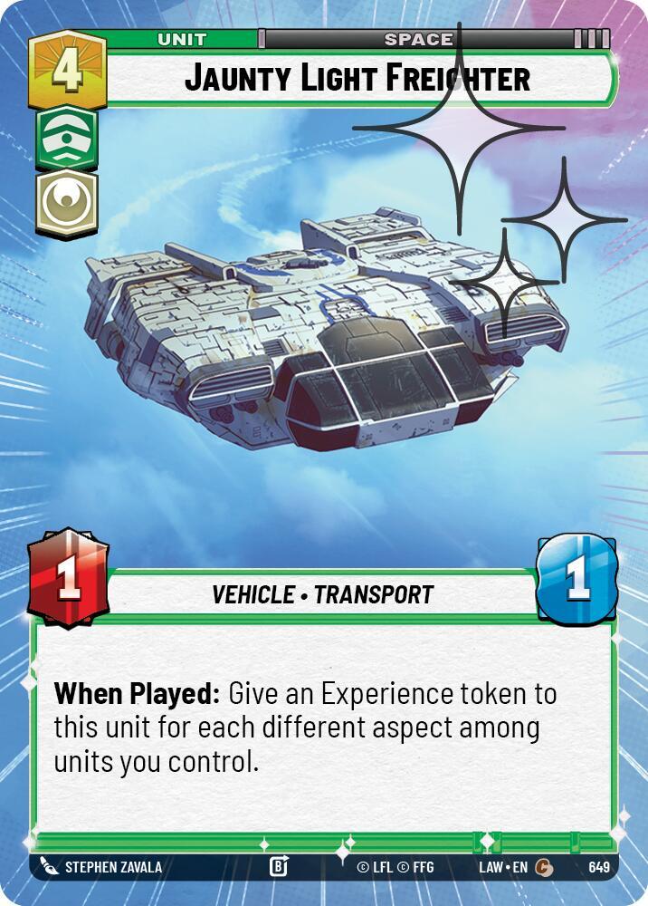 Jaunty Light Frieghter (Hyperspace Foil)