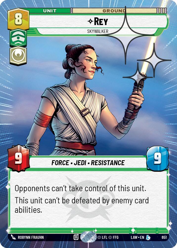 Rey - Skywalker (Hyperspace Foil)