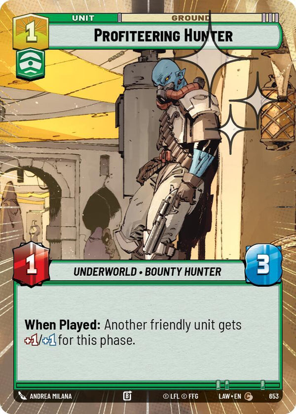 Profiteering Hunter (Hyperspace Foil) - Star Wars Unlimited