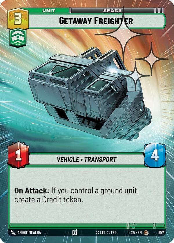 Getaway Freighter (Hyperspace Foil) - Star Wars Unlimited