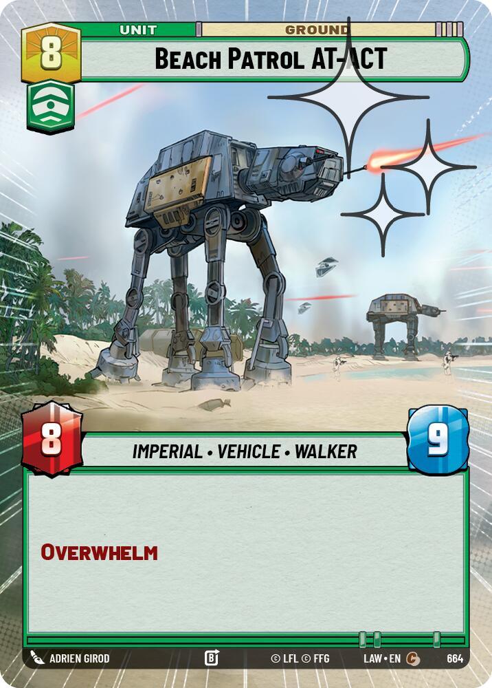 Beach Patrol AT-ACT (Hyperspace Foil)