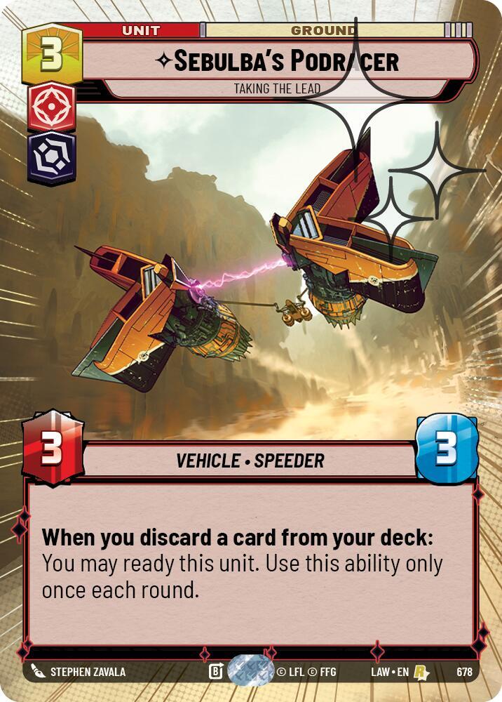 Sebulba's Podracer - Taking the Lead (Hyperspace Foil)