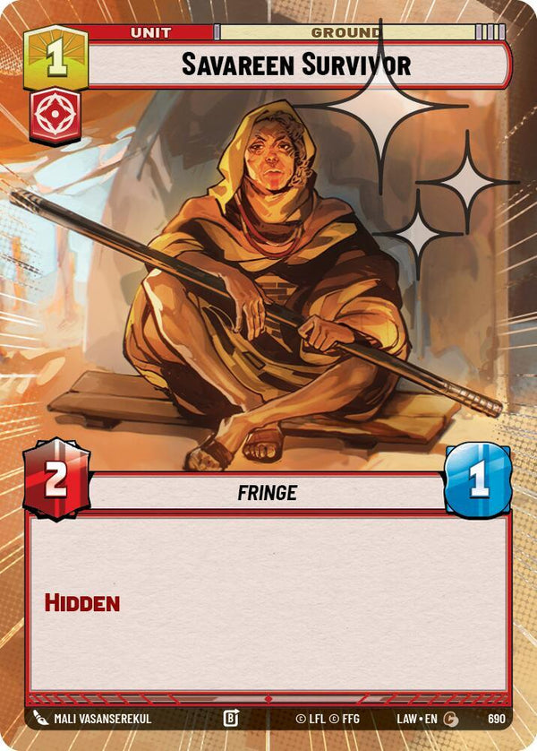 Savareen Survivor (Hyperspace Foil) - Star Wars Unlimited