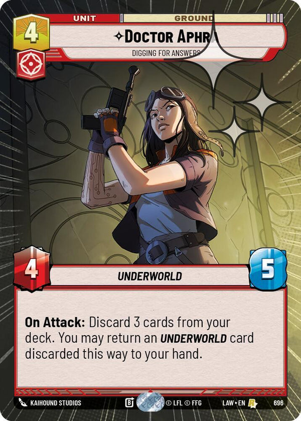 Doctor Aphra - Digging for Answers (Hyperspace Foil) - Star Wars Unlimited