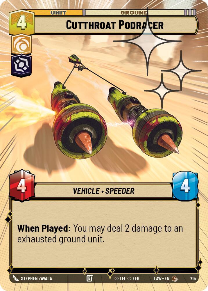 Cutthroat Podracer (Hyperspace Foil)