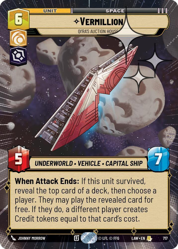 Vermillion - Qi'Ra's Auction House (Hyperspace Foil) - Star Wars Unlimited