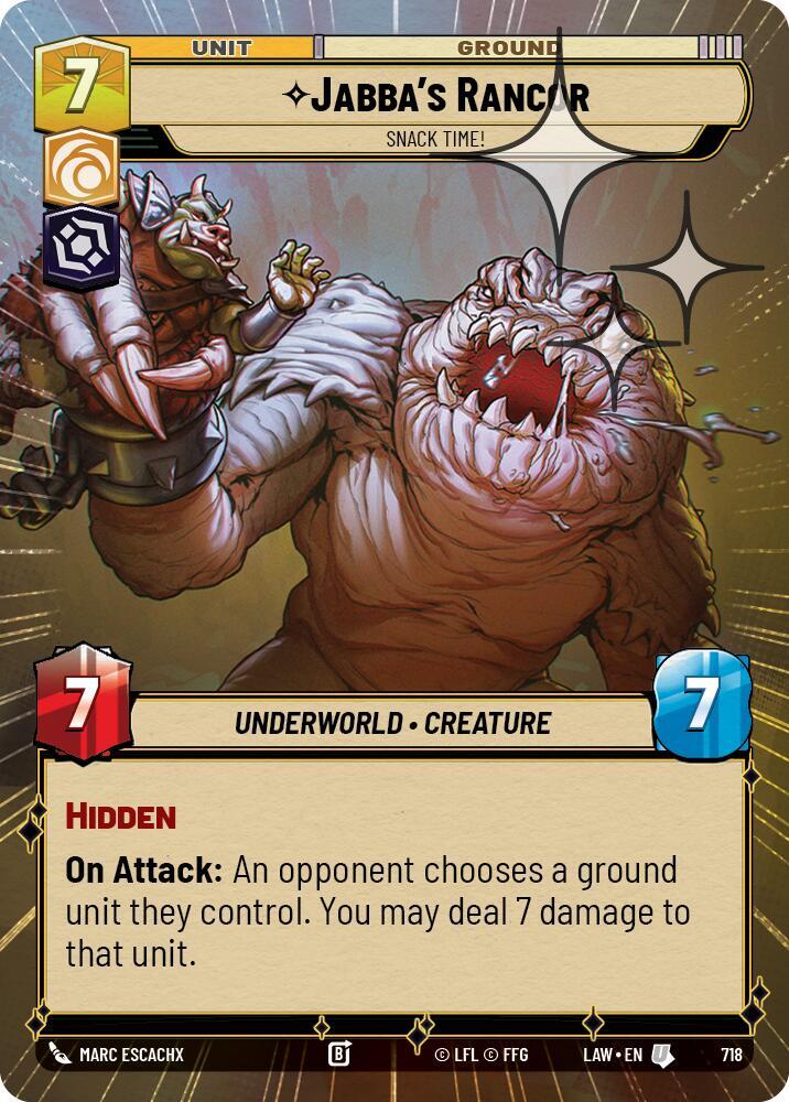 Jabba's Rancor - Snack Time! (Hyperspace Foil)