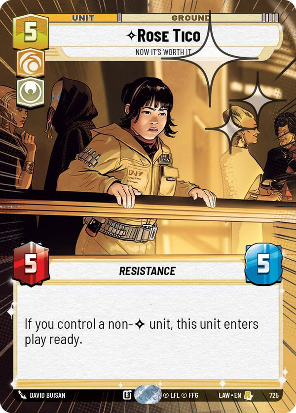 Rose Tico - Now It's Worth It (Hyperspace Foil) - Star Wars Unlimited