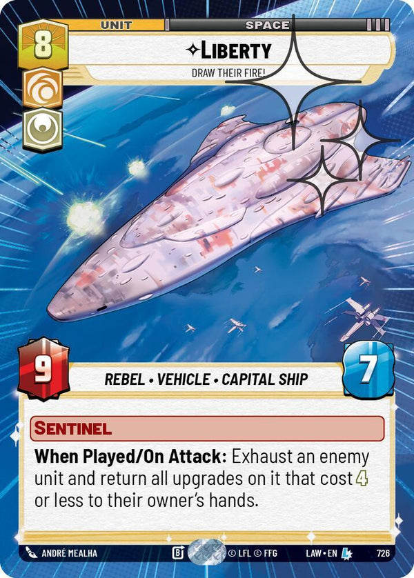 Liberty - Draw Their Fire! (Hyperspace Foil) - Star Wars Unlimited