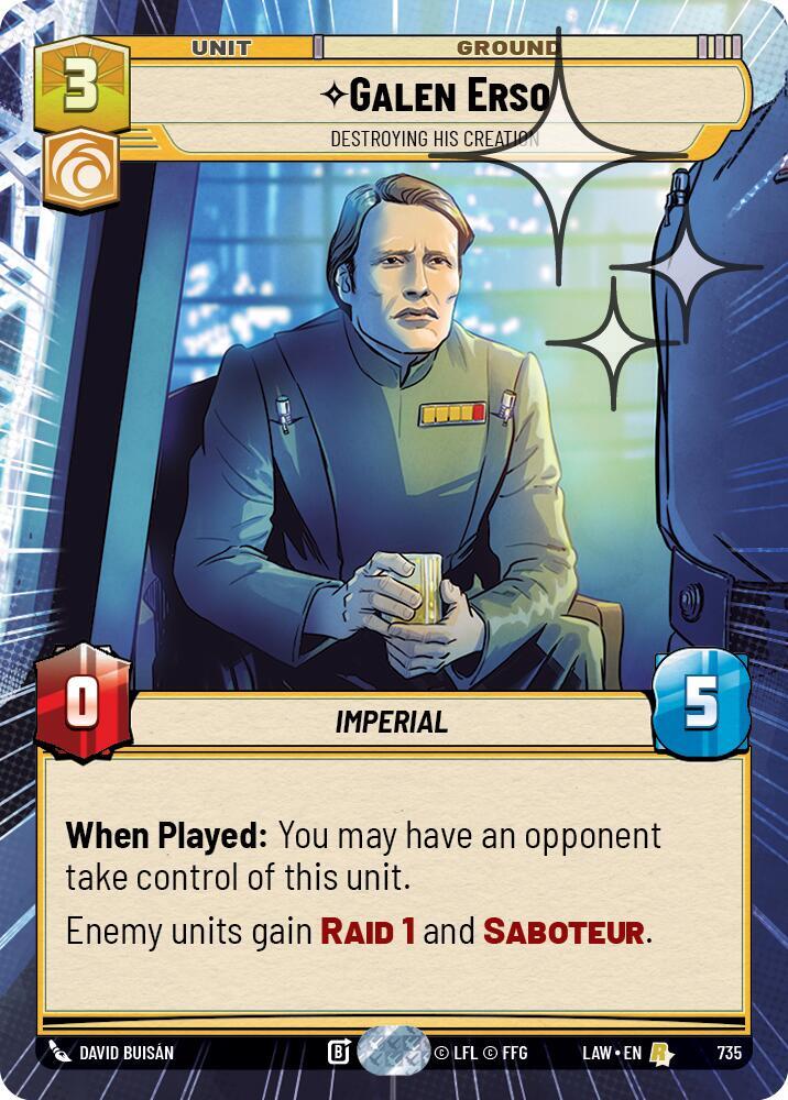 Galen Erso - Destroying His Creation (Hyperspace Foil)