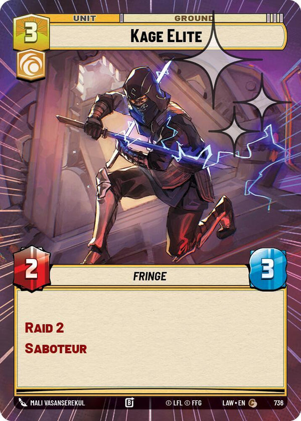 Kage Elite (Hyperspace Foil) - Star Wars Unlimited