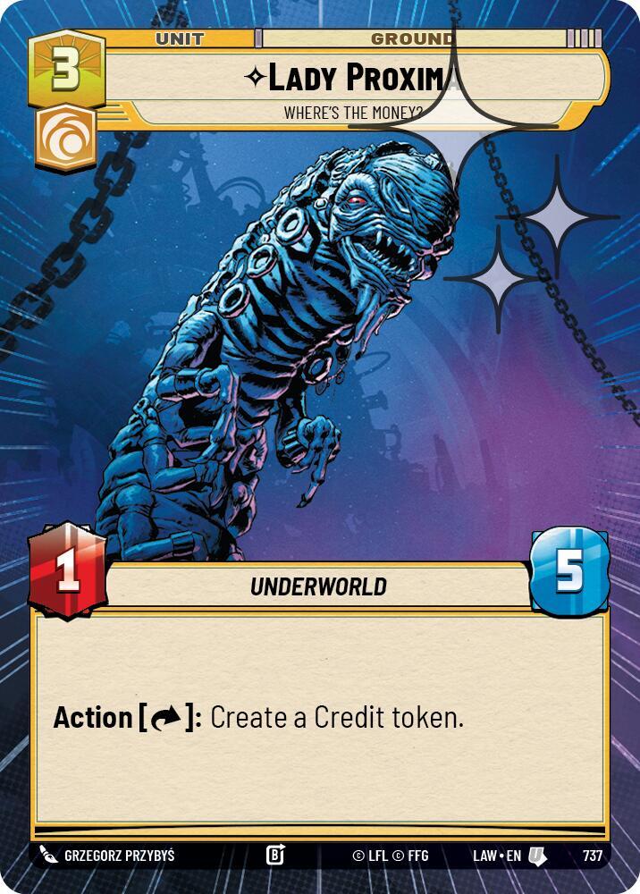Lady Proxima - Where's the Money? (Hyperspace Foil)