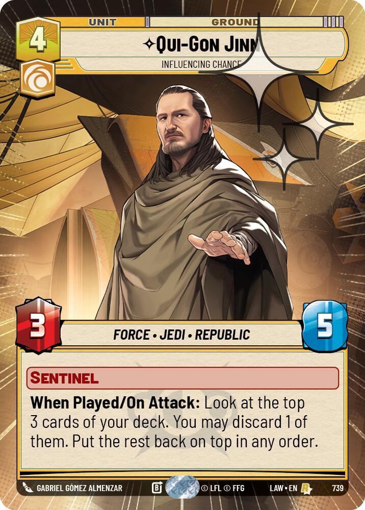 Qui-Gon Jinn - Influencing Chance (Hyperspace Foil)