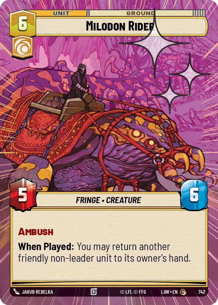 Milodon Rider (Hyperspace Foil)